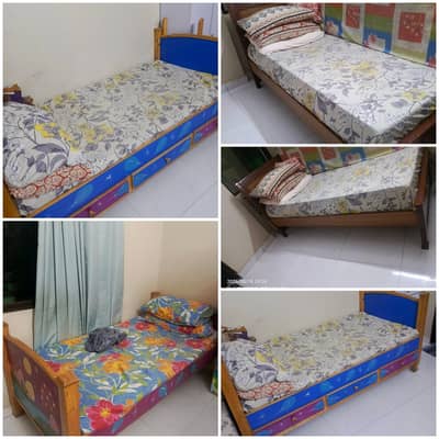 3 single beds available for sale 13k for 3 beds