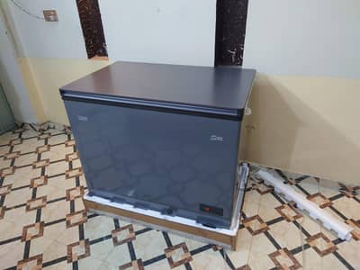 haier single door deep freezer model 345IG color grey model 2026