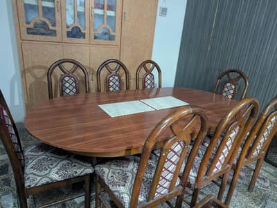 Dinning Table with 8 Chairs in Exwlown