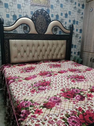 Double bed with mattress