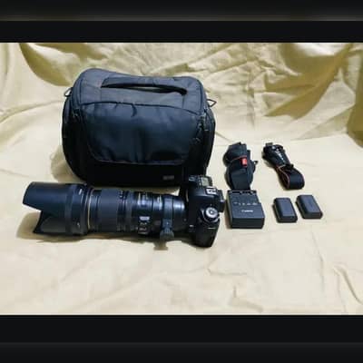 Canon Eos 6d full frame body with sigma 70-200mm f2.8 apo dg hsm lens.