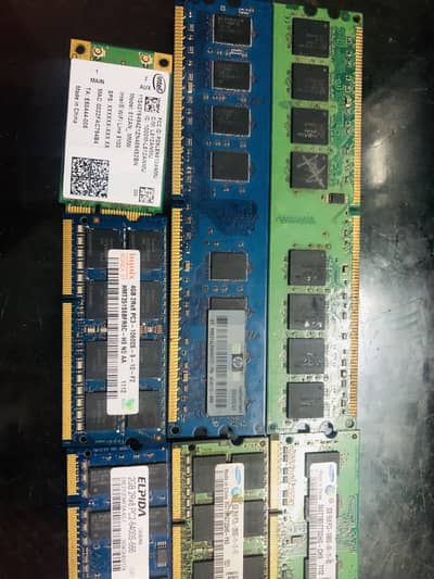 Laptop and computer ram , processor