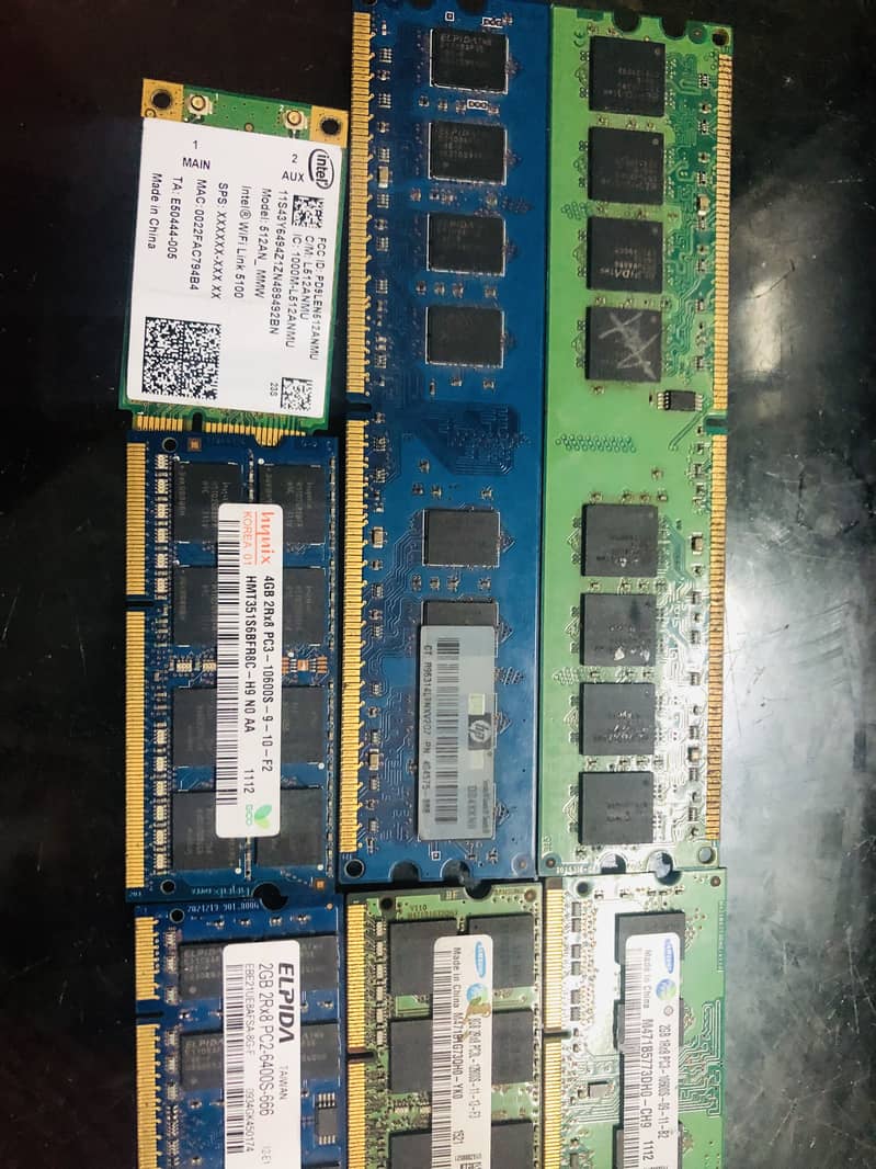 Laptop and computer ram , processor 0