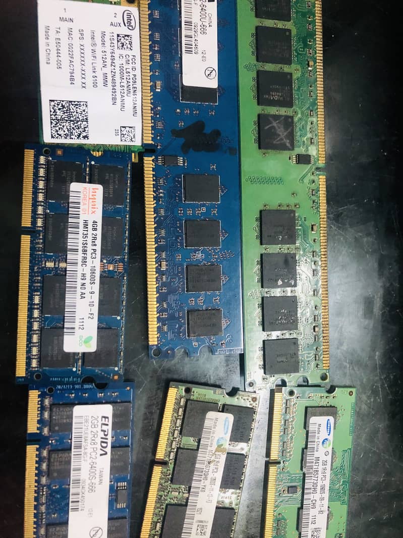 Laptop and computer ram , processor 2