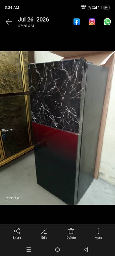 Hair inverter fridge/ refrigerator medium size with warranty