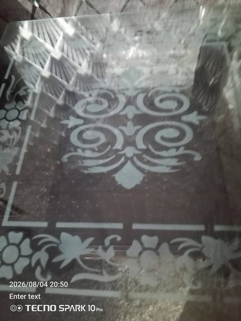 two mirror side tables 2