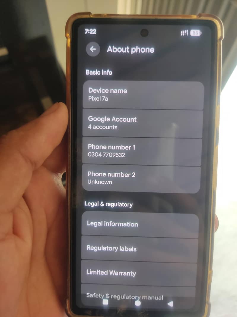 Google pixel 7a 3