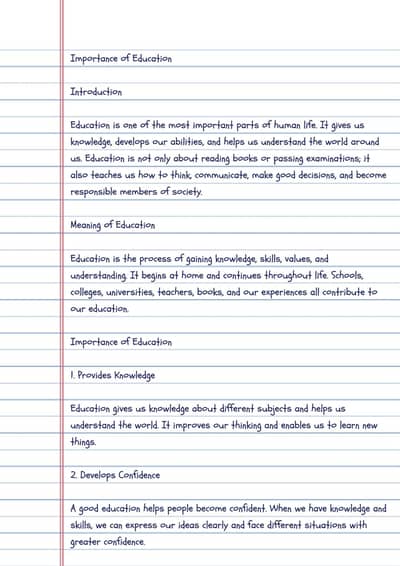 Handwritten Assignments | School, College & University