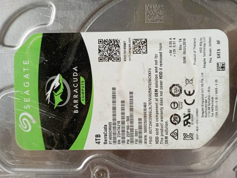 4TB Seagate Hard Disk PC 3