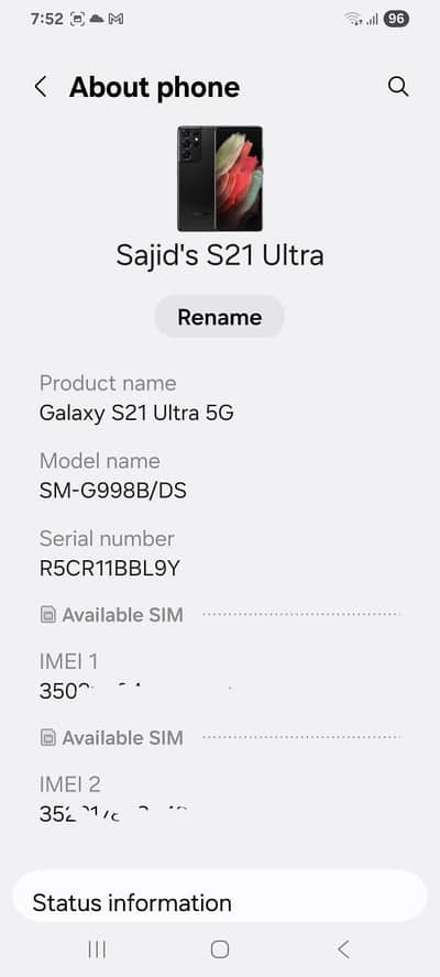 Samsung Mobile S21 Ultra