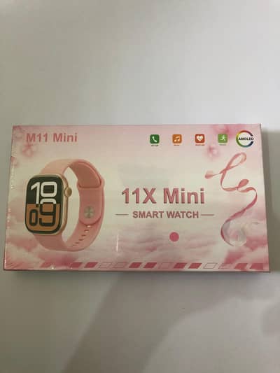 11 Mini Smart Watch – Pink | Brand New | Bluetooth
