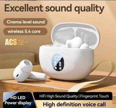 Premium Wireless Earbuds Black Yellow combination HD Bass sound