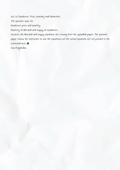 Economic paper solved assignment 2026