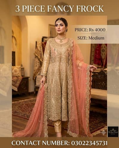 FANCY FROCK / 1 TIME WORE / SIZE MEDIUM. .