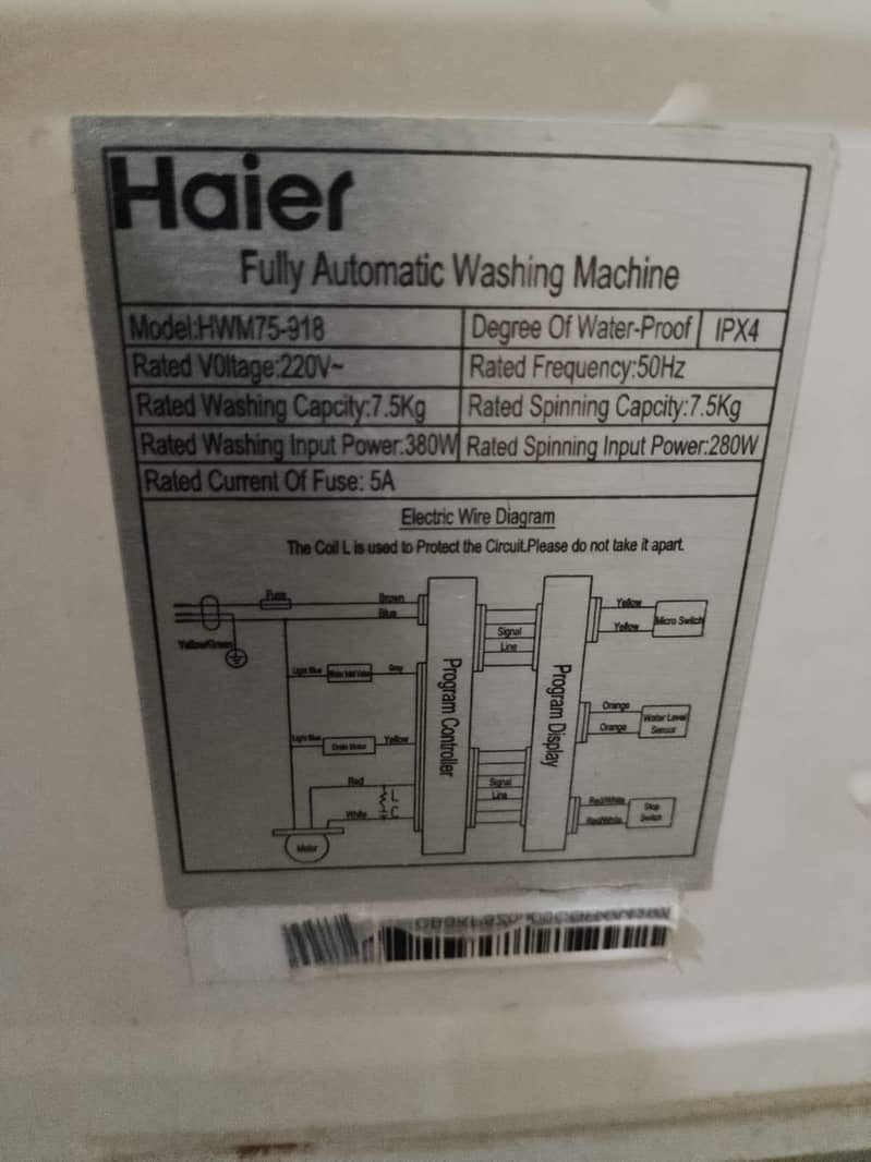 Used machine Haier 2