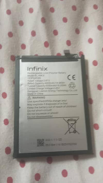 infinitx note 12 battery