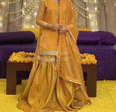 4 piece stitched festive wear