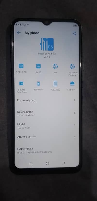 Tecno Spark 8C 4GB 64GB 03071008001