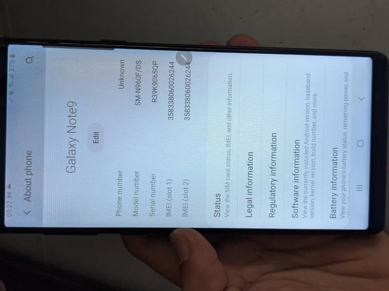 Samsung Mobile Note 9 3