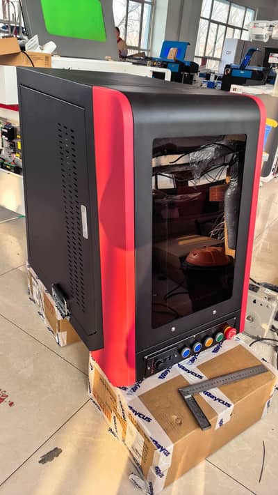 100W Raycus Fiber Laser Marking Machine | Covered Laser Engraver