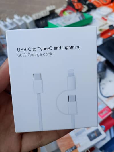 Dual Mobile Charging Cable (iphone+Type C)
