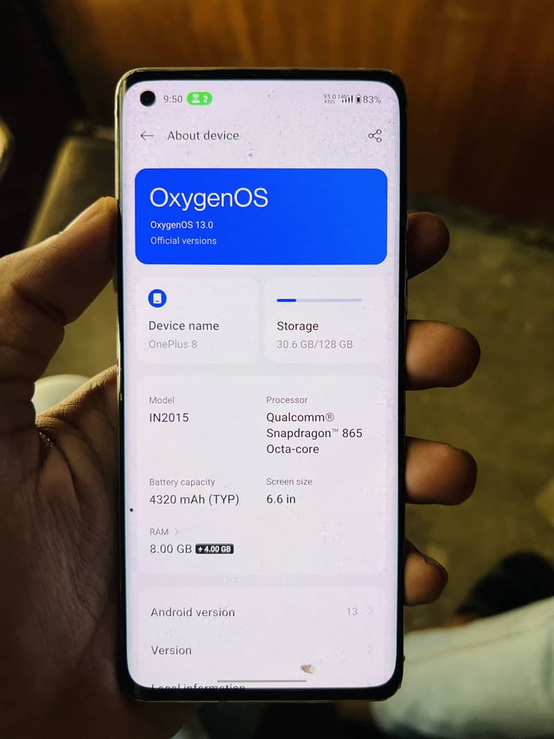 One Plus 8 8/128 8