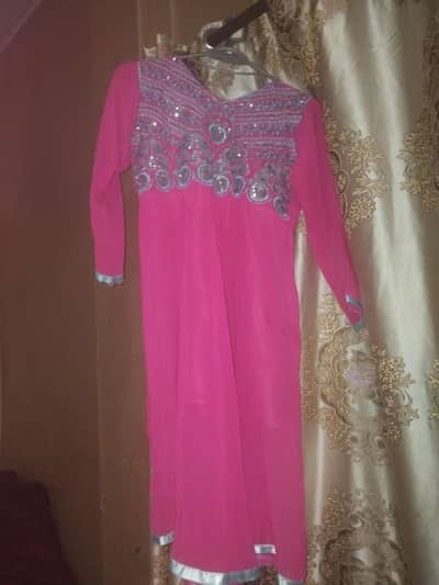 umbrella frock with chori dar pajama