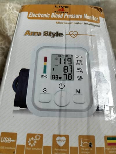 new pin pack blood pressure monitor electric
