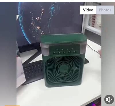 Brand New 10 Inch Portable Mist Fan Cooler with LED Light