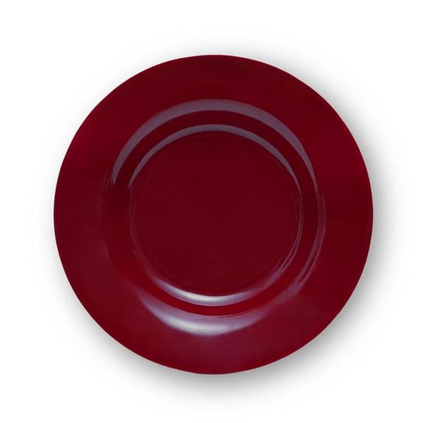 Red Melamine  Deep Plates - D#4032. . .
