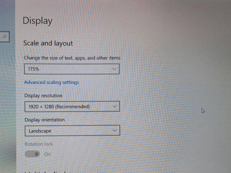Laptop Microsoft surface 3 10