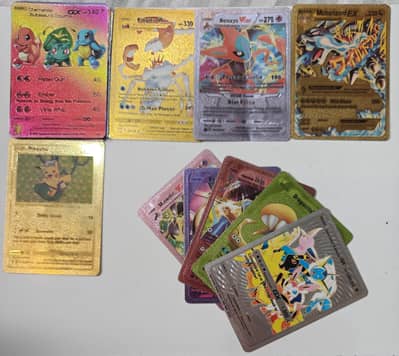 Pokémon Golden Aluminium Cards