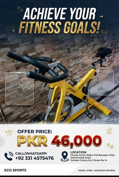 Pre-Owned Eco Sports ATA60 Spin Bike | Great Condition | Lahore