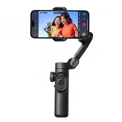 3-Axis Foldable Phone Gimbal | AI Face Tracking + Focus/Zoom Wheel