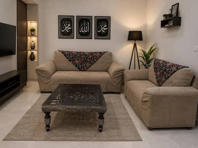 sofa and table