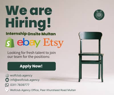WE ARE HIRING — FRESHERS INTERNSHIP