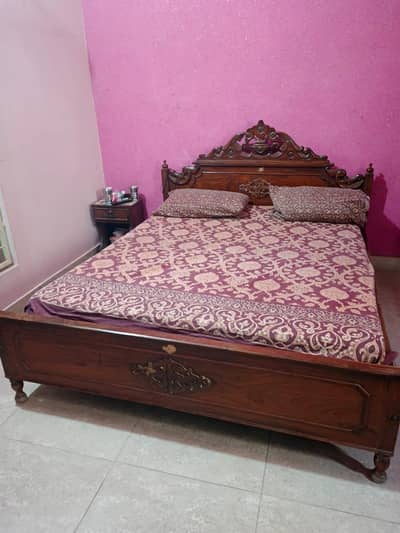 Wooden bed