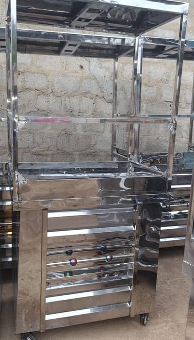 Stainless steel food stall