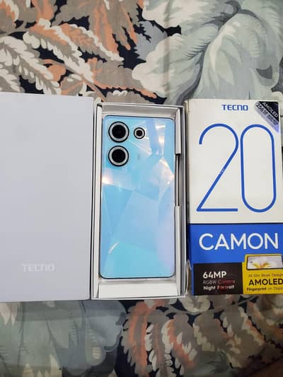 Tecno Camon 20 8GB/256GB – Original Box – All OK
