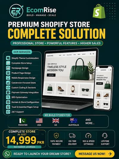 Professional Shopify Store in just 14,999