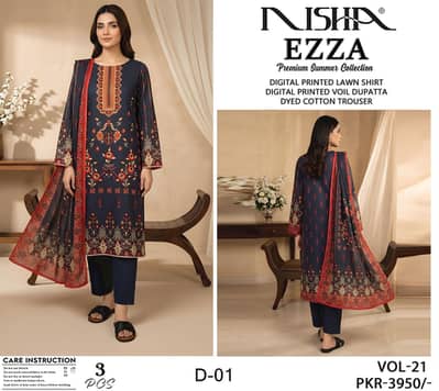 three piece non cotton suit