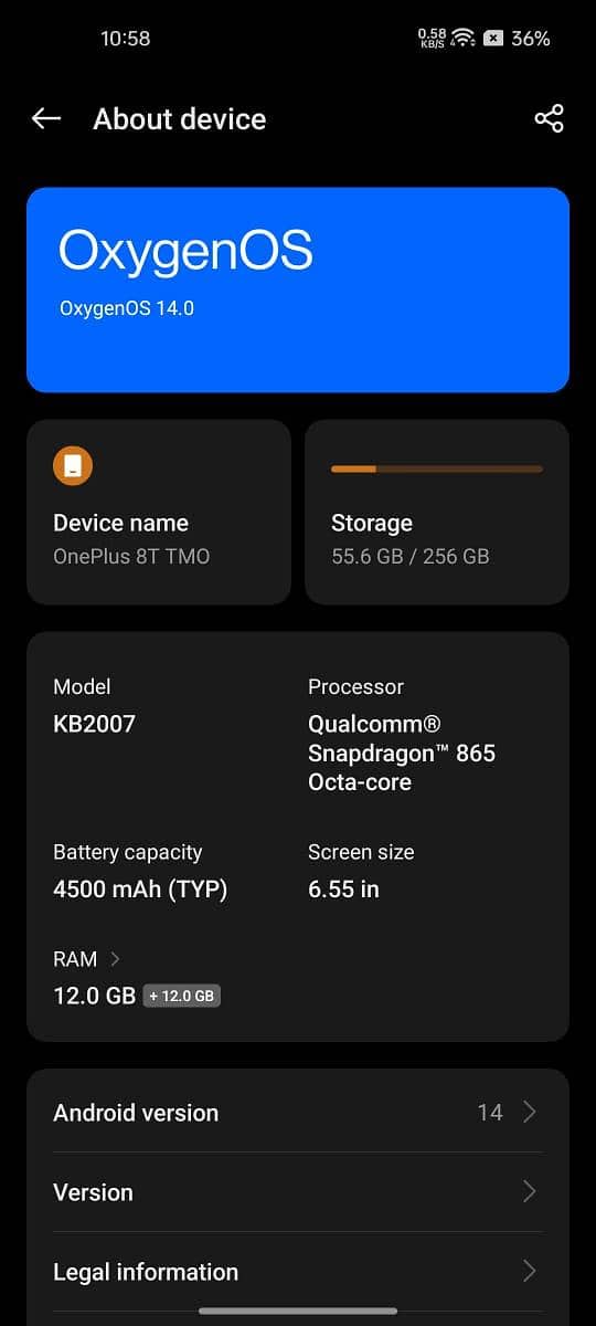 One Plus 8T 5