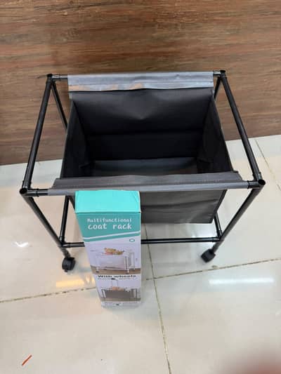 Multipurpose Foldable Laundry & Storage Basket Rack – 3-Tier Space-Sa