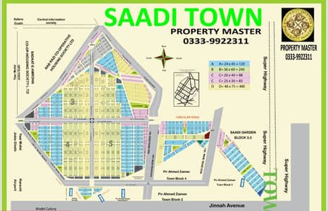 Saadi Town Commercial Lease Plot for Sale