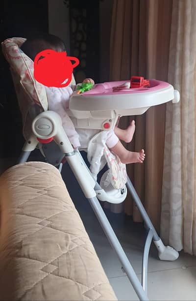 Pink baby High chair