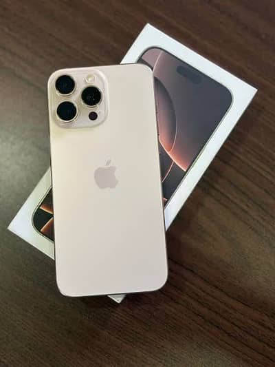 Apple iPhone 16 Pro Max 256gb desert titanium jv sim slot wala 99 btry