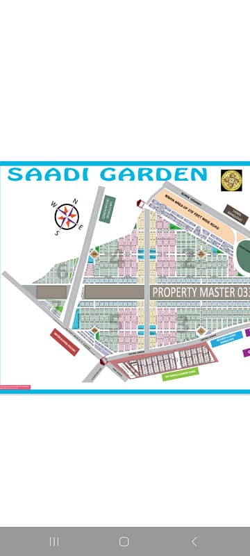 Saadi Garden 120. sqy plot.