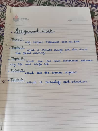 Assignment writing