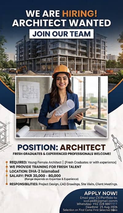 Architect Female Required