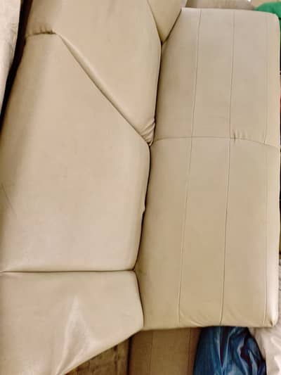 Sofa Leather 5 seater big size used as 7 seater